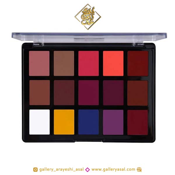 پالت رژ لب ۱۵ رنگ کاراکتر (کرکتر) character مدل DDL001